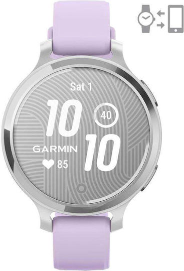 Garmin Lily 2 Aluminium Waterproof Smartwatch with Heart Rate Monitor (Silver/Jasmine Purple) view 2