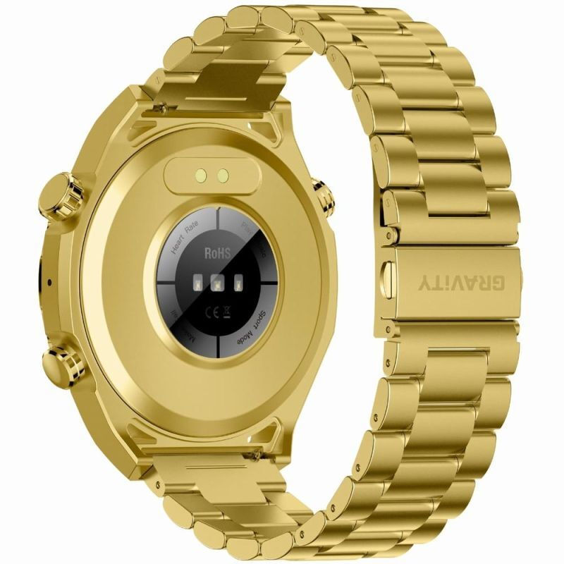 Gravity GT13-2 Smartwatch with Heart Rate Monitor Gold view 3