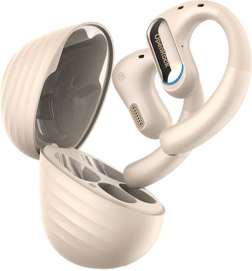 OneOdio OpenRock Prο In-ear Bluetooth Handsfree Earphones with Sweat Resistance and Charging Case Beige vista 3