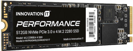 Innovation IT Performance SSD 512GB M.2 Type With PCI Express 3.0 Connection Bulk