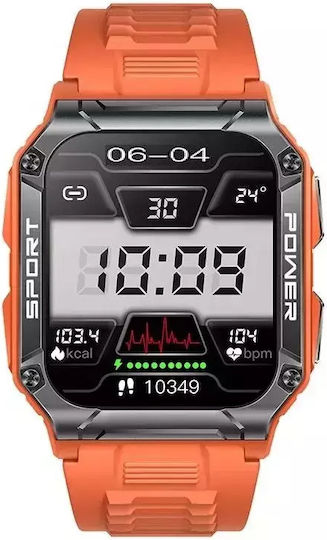 Nubi NX6 Smartwatch with Heart Rate Monitor (Orange) view 5