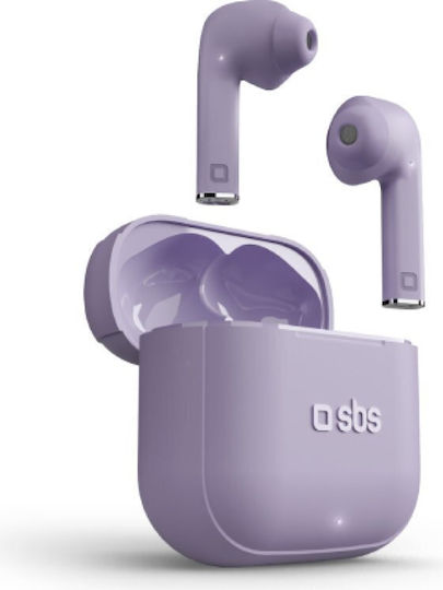 SBS Free In-ear Bluetooth Handsfree Earphones with Charging Case Purple view 1