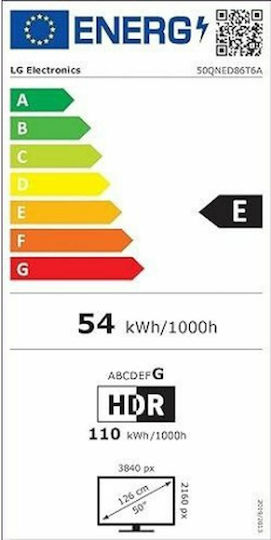 LG Smart Television 50" 4K UHD QNED 50QNED86T6A HDR (2024) vista 2