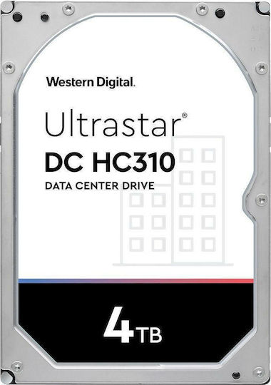 Western Digital Ultrastar DC HC310 7K6 4TB HDD Hard Drive 3.5" SATA III 7200rpm with 256MB Cache for NAS / Server HUS726T4TALE6L4 0B36040