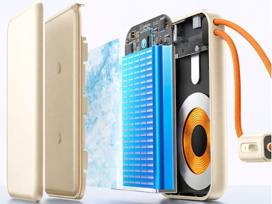 Power Bank 10000mAh 15W With USB-A Output Port And USB-C Output Port Quick Charge 3.0 Gold view 7