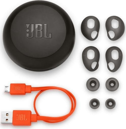 JBL Free X In-ear Bluetooth Handsfree Earphones with Sweat Resistance and Charging Case Black view 4