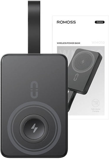 Romoss WM010 MagSafe Power Bank 10000mAh 20W with USB-C Port Black view 3