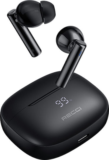 Recci Warrior TWS In-ear Bluetooth Handsfree Earphones with Charging Case Black view 3