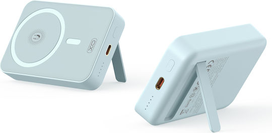 XO PR231 MagSafe Power Bank 10000mAh 15W with USB-C Port Quick Charge 2.0 Light Blue view 7