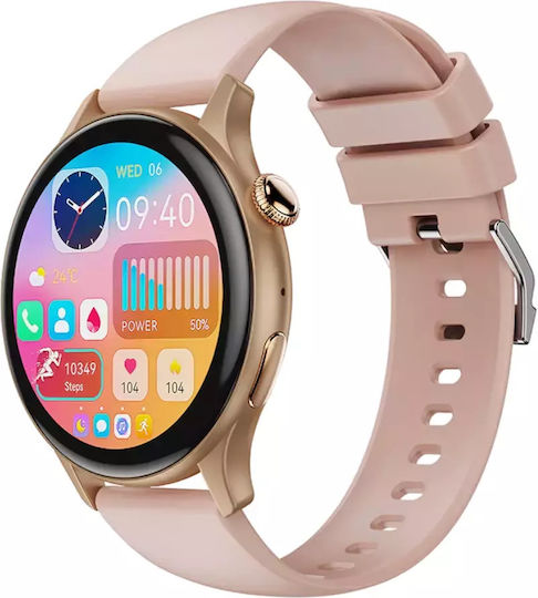 XO J6 Smartwatch with Heart Rate Monitor (Pink)