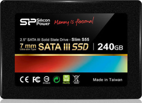 Silicon Power Slim S55 SSD 240GB 2.5'' Type with SATA III Connection SP240GBSS3S55S25 vista 2