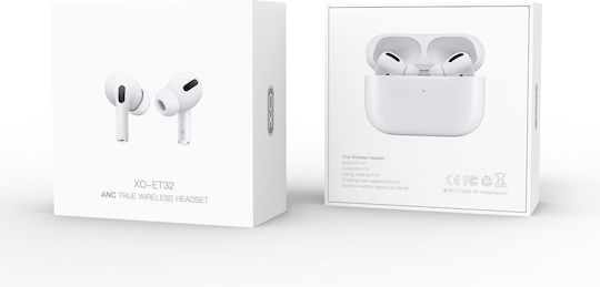 XO ET32 In-ear Bluetooth Handsfree Earphones with Charging Case White view 2