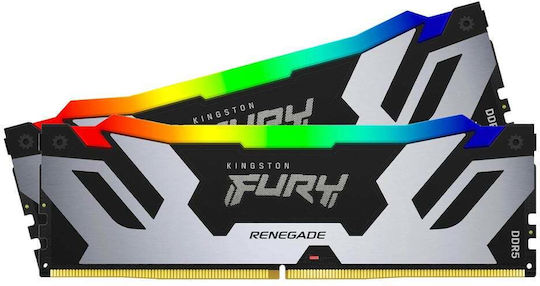 Kingston Fury Renegade RGB DDR5 32GB RAM with 2x16GB Modules and Speed 6400 for Desktop KF564C32RSAK2-32 view 5