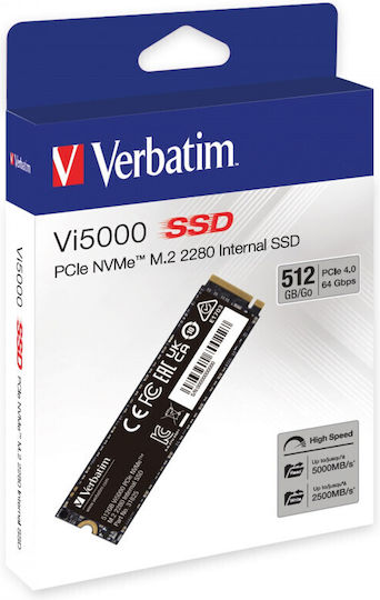 Verbatim Vi5000 SSD 512GB M.2 Type with PCI Express 4.0 Connection 31825 view 2