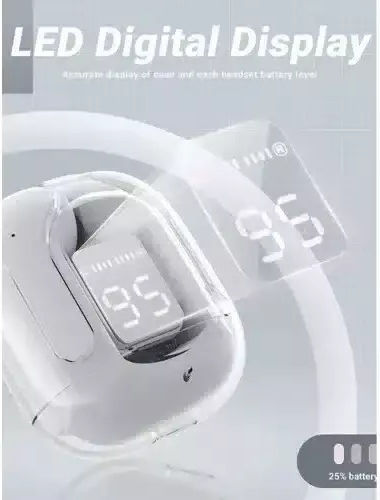 146800 In-ear Bluetooth Handsfree Earphones with Charging Case White view 3
