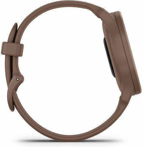 Garmin Vivomove Sport 40mm Waterproof Smartwatch with Heart Rate Monitor (Cocoa Case and Silicone Band with Peach Gold Accents) view 4
