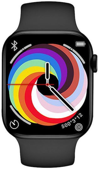 XO M20 Aluminium 44mm Smartwatch with Heart Rate Monitor (Black) vue 2