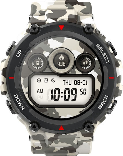 Amazfit T-Rex Waterproof Smartwatch with Heart Rate Monitor (Camo Green) view 3