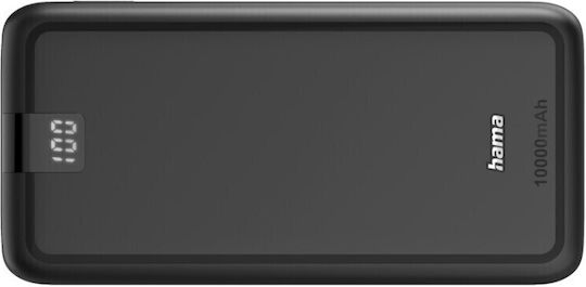 HAMA Performance 10 Power Bank 10000mAh with 2 USB-A Ports and USB-C Port Gray vue 3