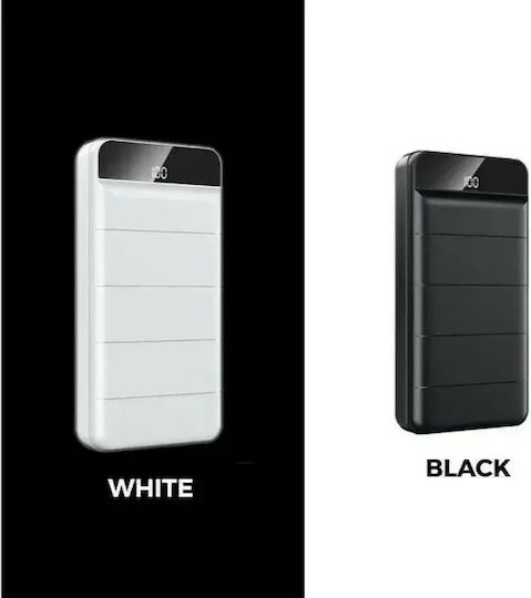 Remax RPP-141 Power Bank 30000mAh with 2 USB-A Ports White view 2