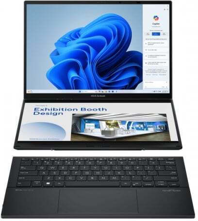 Asus Zenbook Duo UX8406MA-PZ075X 14" OLED (Ultra 7-155H/16GB/1TB SSD/W11 Pro) Inkwell Gray (US Keyboard) view 2