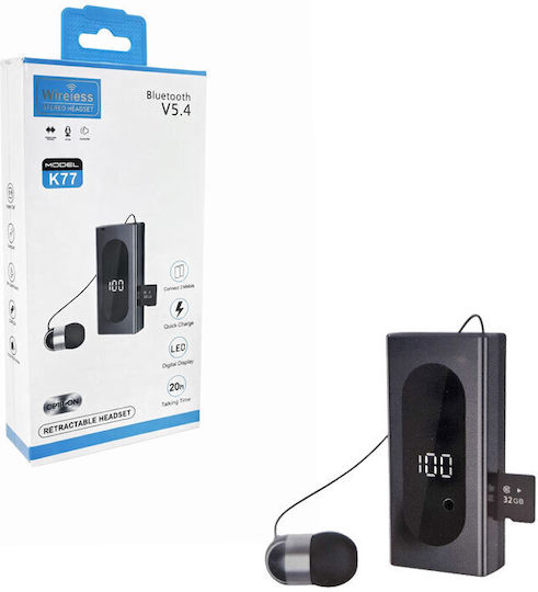 K77 In-ear Bluetooth Handsfree Lapel Headset