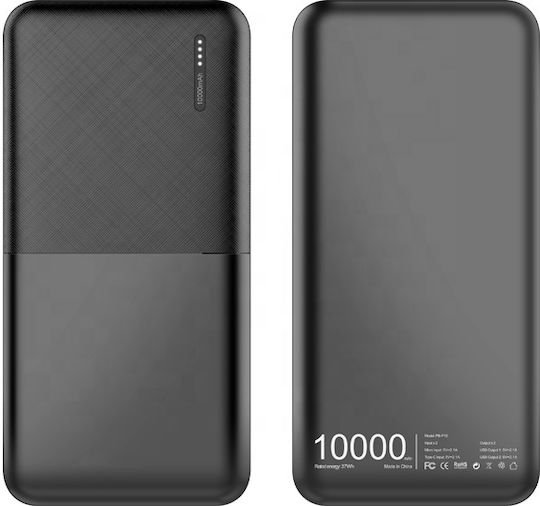 Ezra PB95-2 Power Bank 10000mAh 10W Black view 3