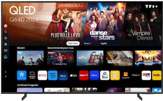 Samsung Smart Television 75" 4K UHD QLED TQ75Q64DAUXXC HDR (2024) view 1