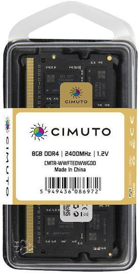 Cimuto DDR4 with Module 1x8GB and Speed 2400 for Laptop DNZJSVMBM view 1