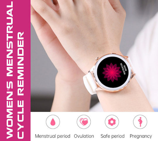 Rubicon SR048B 44mm Smartwatch with Heart Rate Monitor (Rose Gold) view 3