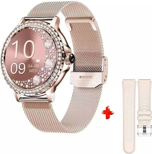 Nubi NX19 Smartwatch with Heart Rate Monitor (Rose Gold) view 7