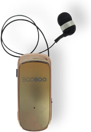 Egoboo Clip+go In-ear Bluetooth Handsfree Earphones Gold