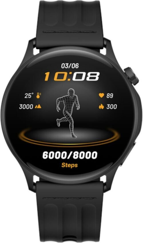 Oppo Watch S Stainless Steel 44mm Waterproof with Heart Rate Monitor Phantom Black view 3
