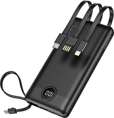 Veger VP2047 Power Bank 20000mAh with USB-A Port and USB-C Port Black view 3