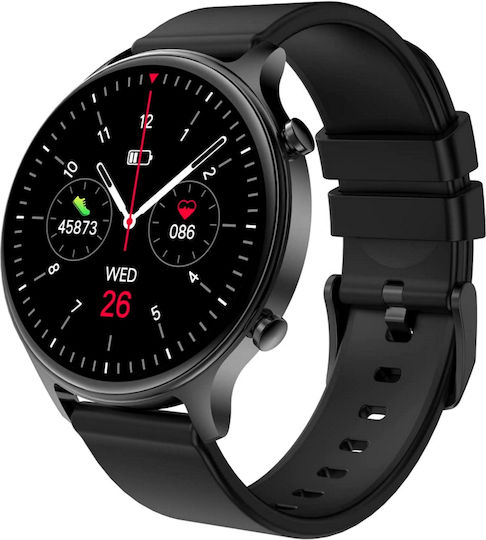 Smartwatch Idealstore Activsport Curved Hd Screen Sports Modes Health Monitoring Functions Silicone Strap Black view 1