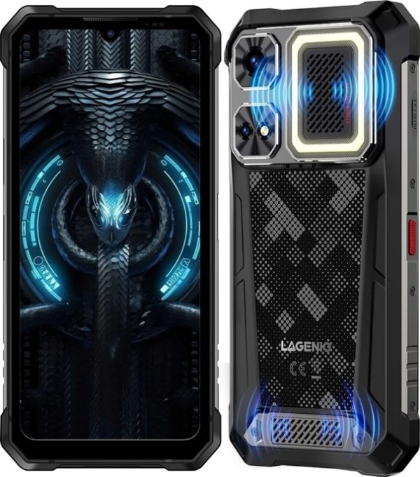Lagenio Rhino 1 Pro 8/256GB Rugged Smartphone Black view 2