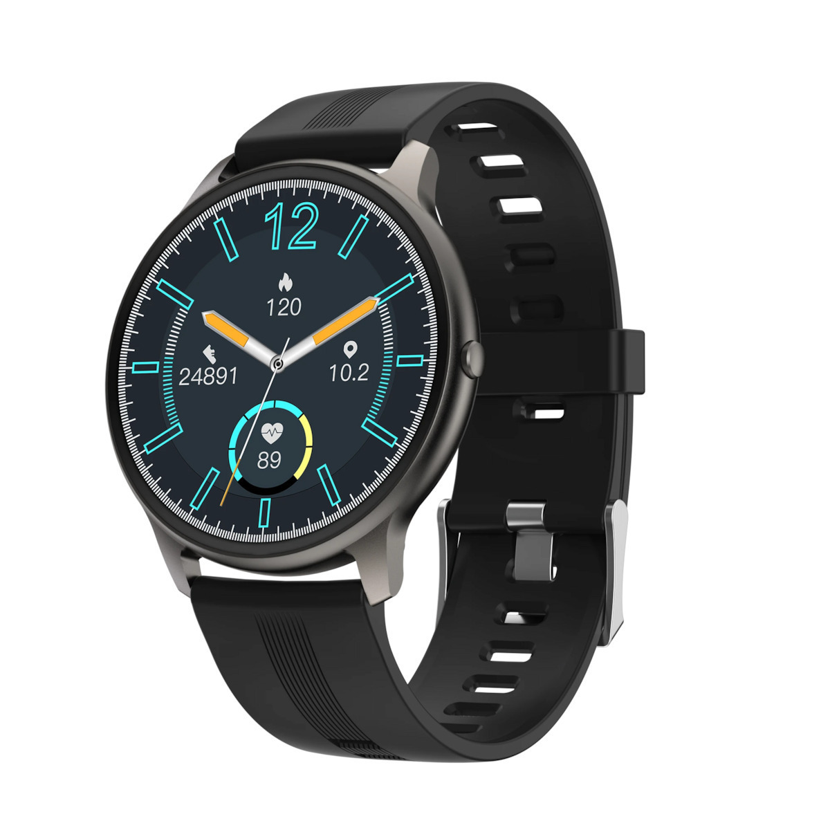 ISP LikeSmart eXtremeFiT Aluminium Smartwatch with Heart Rate Monitor (Black) view 3