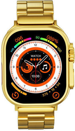 G9 Ultra Pro Smartwatch with Heart Rate Monitor (Gold) view 2