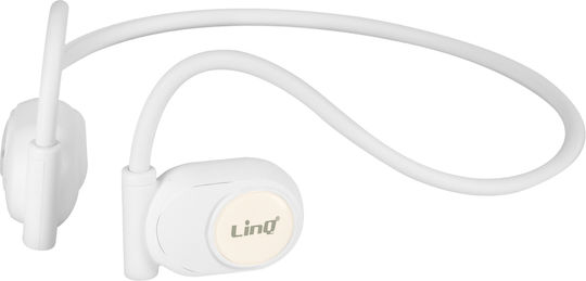 LinQ R208 Open Ear Bluetooth Handsfree Earphones with Sweat Resistance White view 5