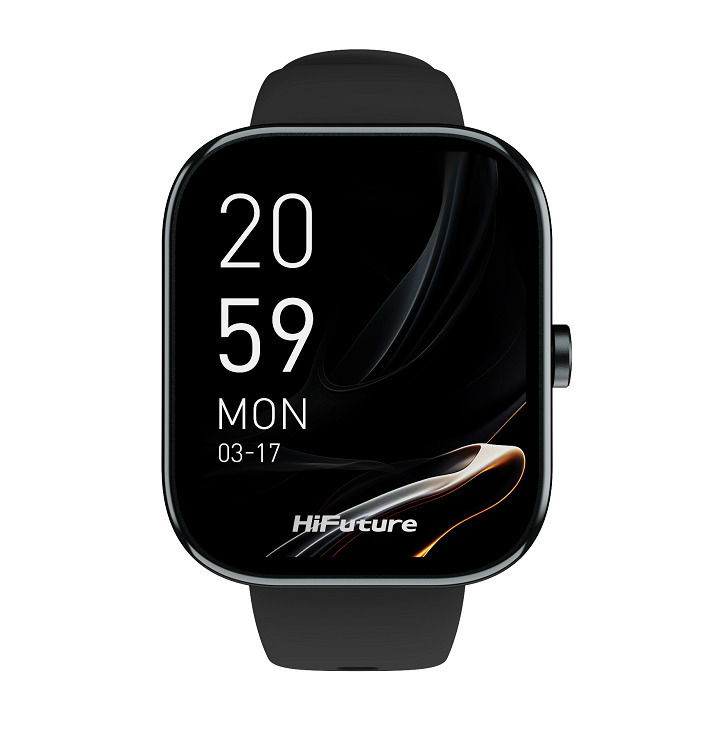 HiFuture Lume Aluminium Smartwatch with Heart Rate Monitor (Black) view 1