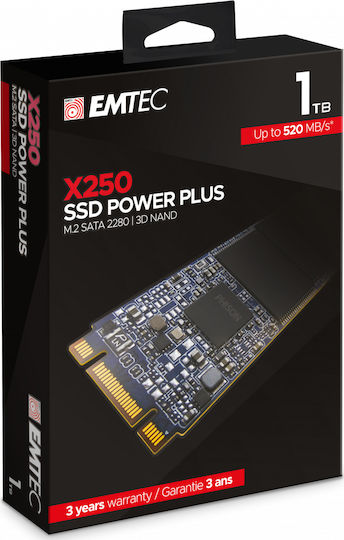 Emtec X250 SSD 1TB M.2 Type with SATA III Connection ECSSD1TX250 view 5