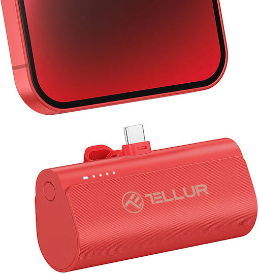 Tellur PD202 Power Bank 5000mAh 18W Power Delivery / Quick Charge 3.0 Red