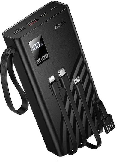 Hoco J155 Power Bank 20000mAh 22.5W with 2 USB-A Ports and USB-C Port Black