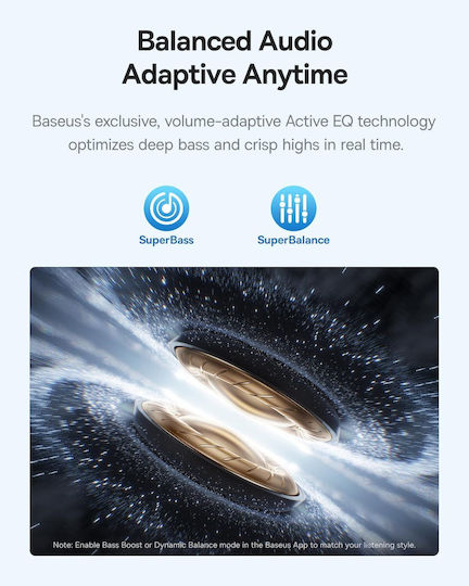 Baseus Bass BP1 Pro In-ear Bluetooth Handsfree Earphones with Sweat Resistance and Charging Case Cosmic Black view 4