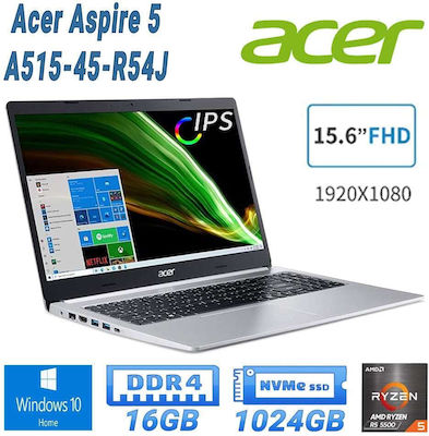 Acer Aspire A515-45-R54J 15.6" IPS FHD (Ryzen 5-5500U/16GB/1TB SSD/W10 Home) (US Keyboard) view 4