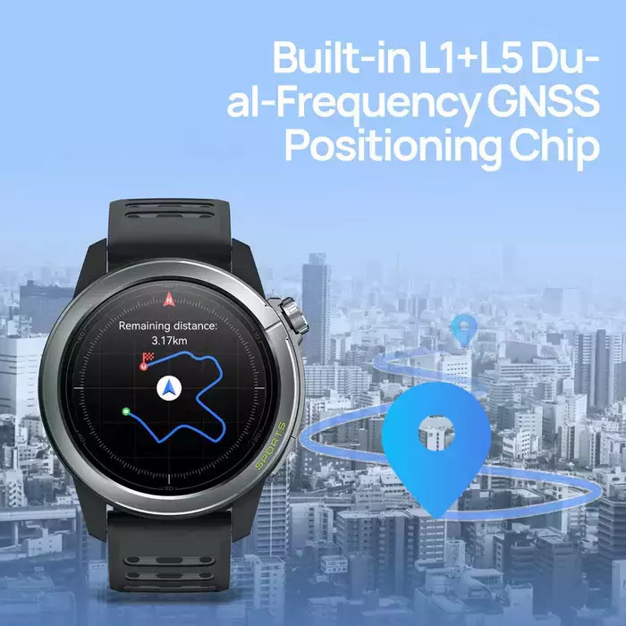 Mibro GS Active2 Waterproof Smartwatch with Heart Rate Monitor (Dark Gray) view 2