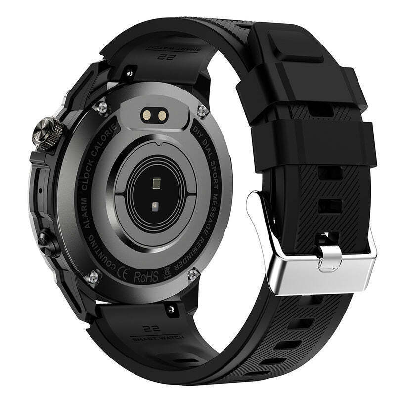 Xmart HK08 Smartwatch with Heart Rate Monitor (Black) vista 7