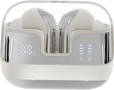 Andowl Ai3 In-ear Bluetooth Handsfree Earphones with Charging Case White view 3