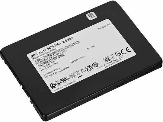 Micron Micron 5400 Max SSD 480GB 2.5'' SATA III Connection MTFDDAK480TGB-1BC1ZABYYT view 3