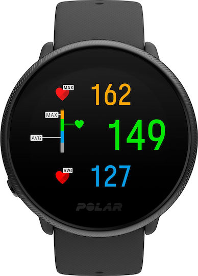 Polar Ignite 2 Stainless Steel 43mm Waterproof Smartwatch with Heart Rate Monitor (Black Pearl) view 4